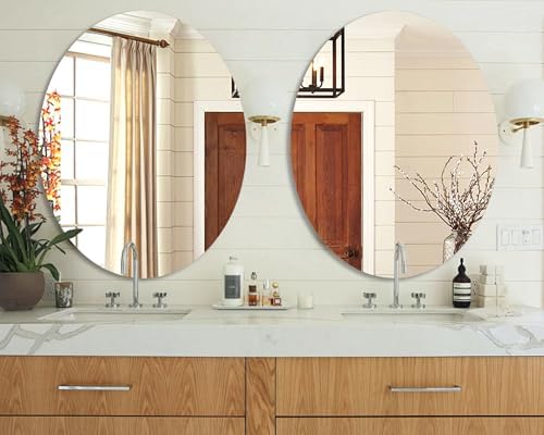 Chende 2 Packs 24x36 Bathroom Mirrors with Polished Edges