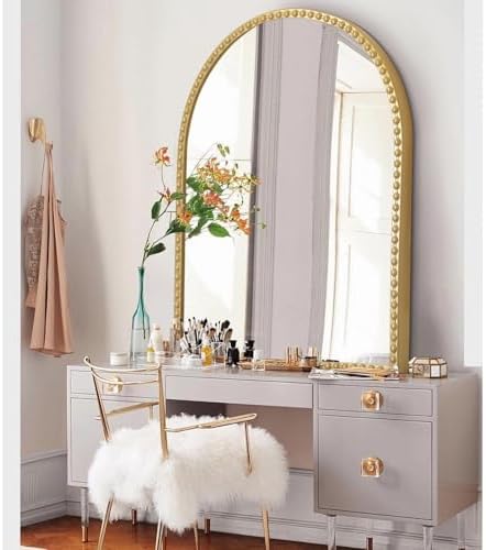 Large Gold Arch Mirror 36x24 Bathroom Decor