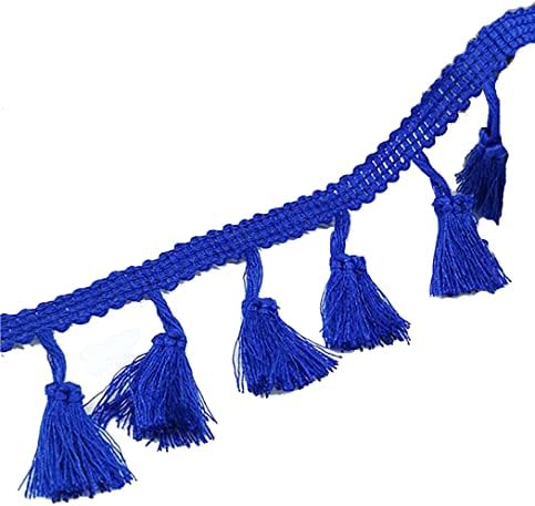 Humboldt Haberdashery Cotton Tassel Fringe Trim 1 34 Wide - White
