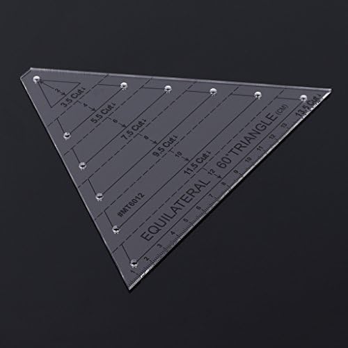 WOEIFGV 60 Degree Triangle Quilting Ruler 165x135cm