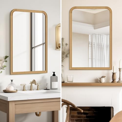 HOMECOOKIN 24x36 Wood Framed Wall Mirror