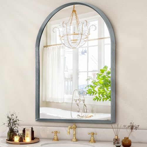 Arch Wall-Mounted Mirror 36x24 Aluminum Frame