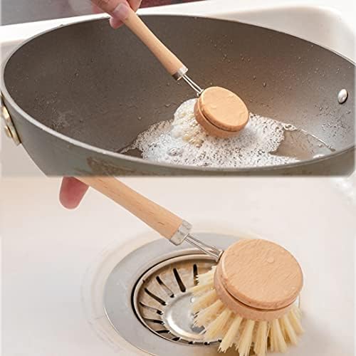 CKANDAY 4-Piece Natural Kitchen Cleaning Brush Set