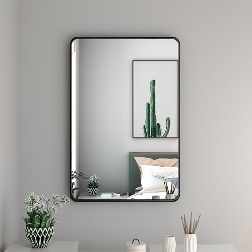 NXHOME Rectangle Metal Frame Wall Mirror 18x28 Inch