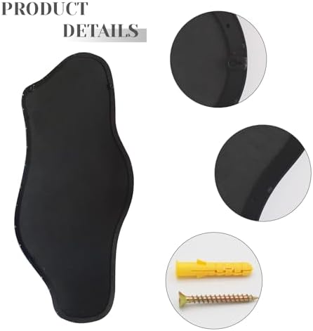 Gluck Irregular Wall Mirror 21x472 Black Modern Design