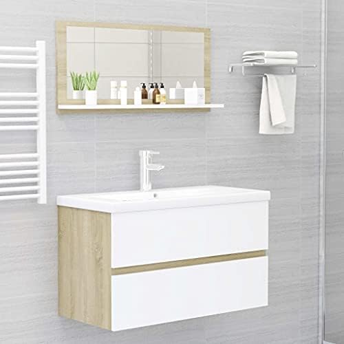 Wall Mounted Acrylic Mirror with Open Shelf for Bathroom Vanity