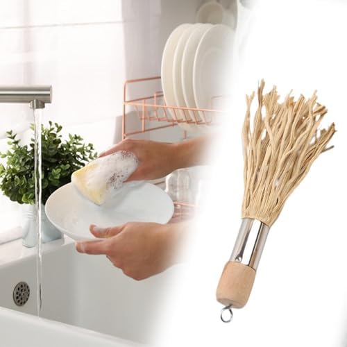 Qianly Bamboo Dish Scrub Brush Style A 1