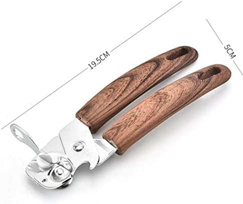 2pcs Stainless Steel Can Opener with Rotating Cutting Wheel