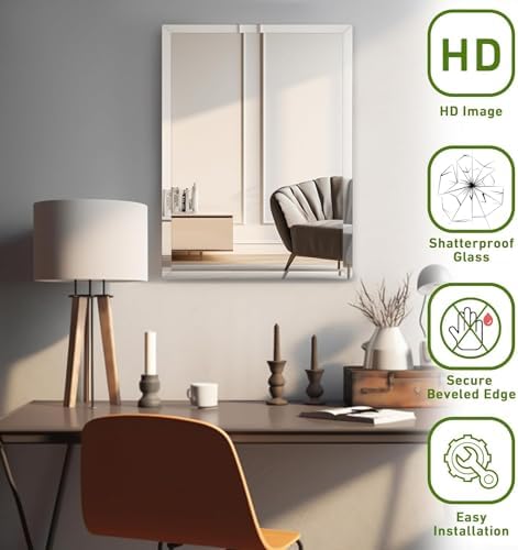 FARMER Frameless Rectangle Mirror 16x20 Inch 1