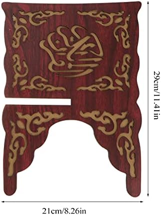 BESTOYARD Wooden Quran Stand 114 x 82 Inches Foldable Religious Book Holder