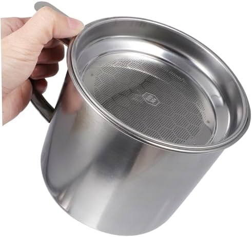 Hemoton Food Strainer with Handle for Oil and Grease