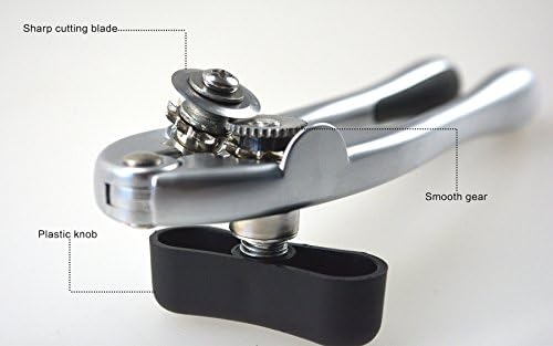 HoooWooo Manual Can Opener Smooth Edge Stainless