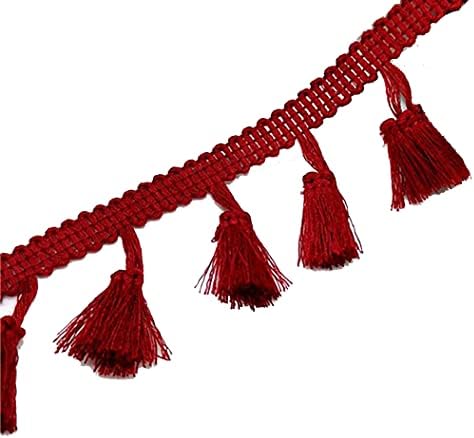 Humboldt Haberdashery Cotton Tassel Fringe Trim 1 34 Wide - White