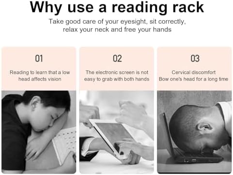 Adjustable Book Holder Tray for Desk Cooking and Reading