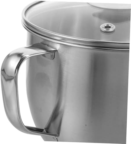 Stainless Steel Oil Separator Pot with Glass Lid