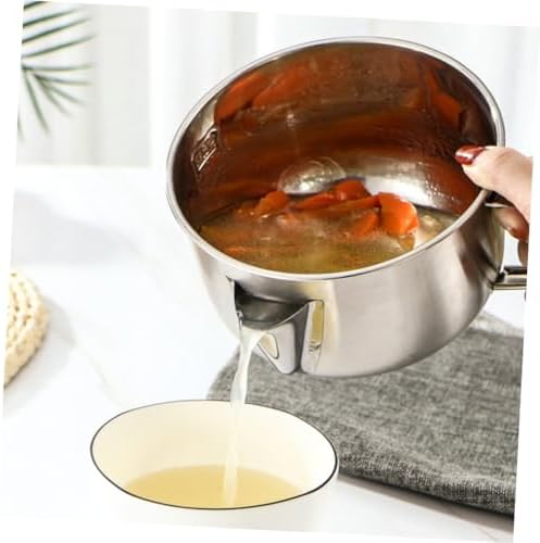 BRIGHTFUFU 1pc Stainless Steel Oil Strainer Pot