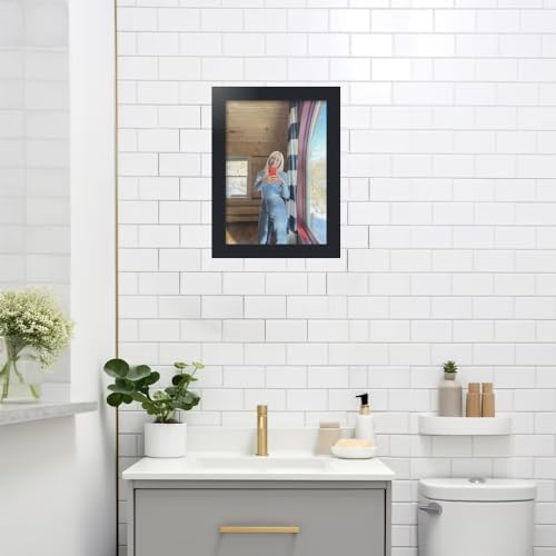 ArtToFrames Elegant Black Framed Wall Mirror 18x24
