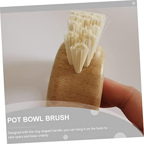 HyKab 1pc Round Paper Ring Brush for Cleaning Fruits and Vegetables