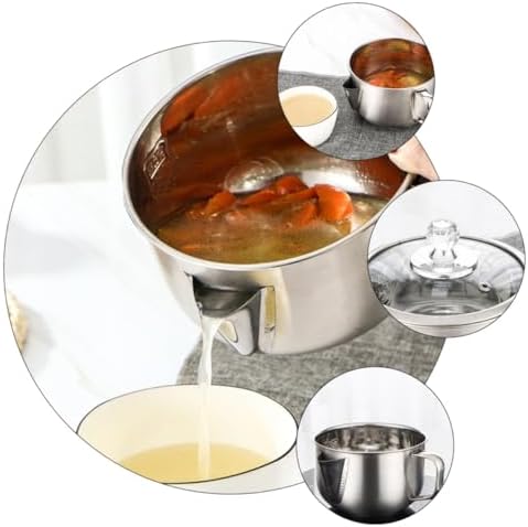 BRIGHTFUFU 1pc Stainless Steel Oil Strainer Pot