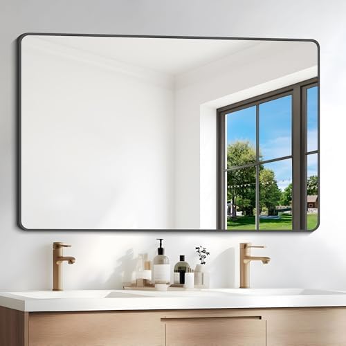 DESBING 36x55 Bathroom Mirror with Metal Frame