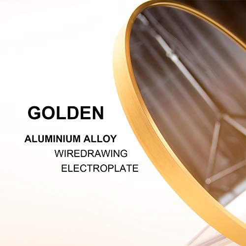 28 Gold Mirror Round for Wall Decor