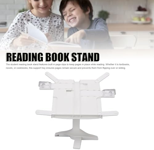 Oreilet Foldable Book Stand - Adjustable Reading Holder for Tablets Cookbooks Textbooks