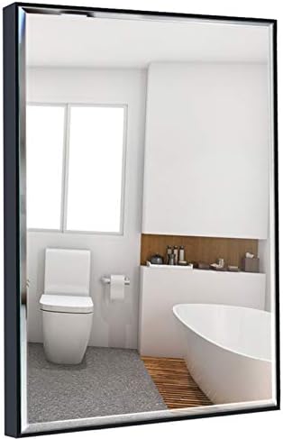 Calenzana 22x30 Wall Mirror with Black Frame