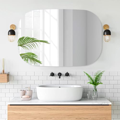 VASUHOME Frameless 20x32 Inch Bathroom Mirror 1