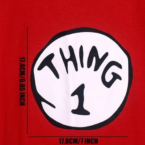 PATCHUPS Thing 1 2 Iron On Patch Halloween Costume Accessory