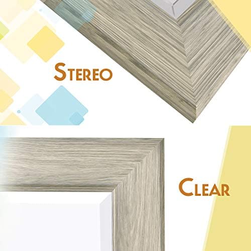 Tangkula 235 x 355 Wood Frame Wall Mirror
