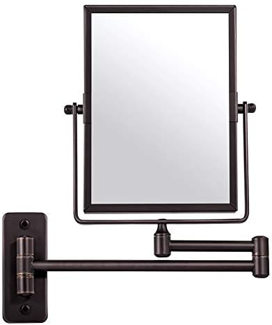 QiMH Wall Mounted Makeup Mirror with 3X Magnification