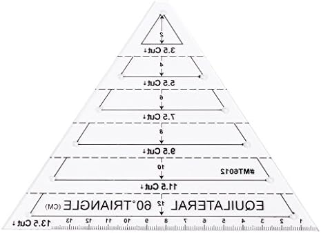 WOEIFGV 60 Degree Triangle Quilting Ruler 165x135cm
