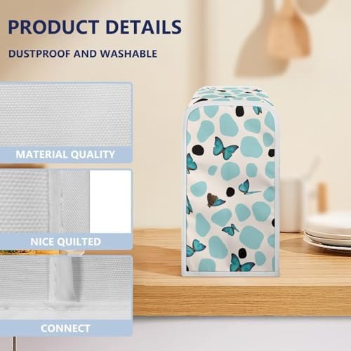 Flashideas Blue Butterfly Dust Cover for Electric Can Opener