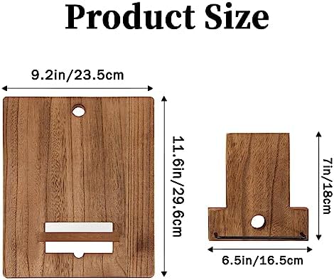 Qiang Ni Wood Cookbook Stand with Adjustable Design