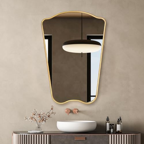 PERFNIQUE Gold Butterfly Wall Mirror 32 x 23
