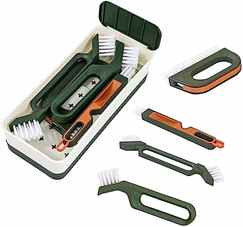 Yeyinzl 7-in-1 Gap Detail Brush Set Green