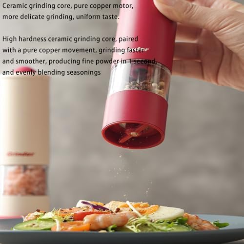 Jaaduora Rechargeable Pepper Salt Grinder Set