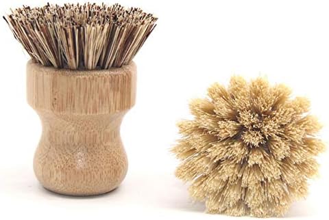 Shineweb Bamboo Wooden Round Cleaning Brush