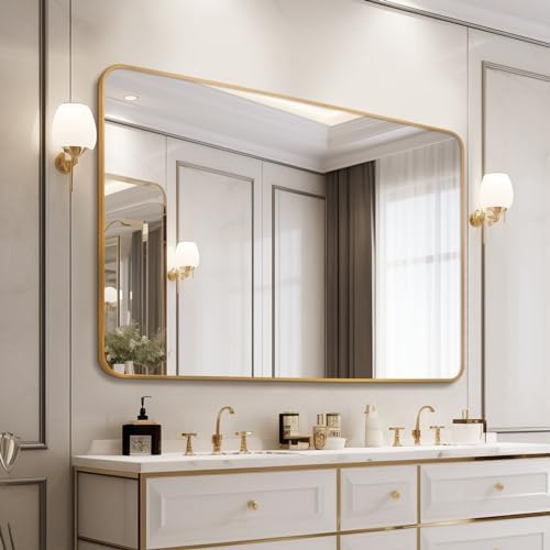 SILD Gold Rectangle Wall Mirror 30 x 40 inch