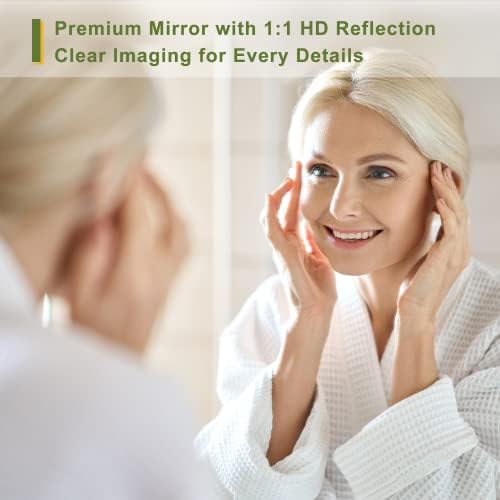 NicBex 28x24 Inch Gold Bathroom Vanity Mirror