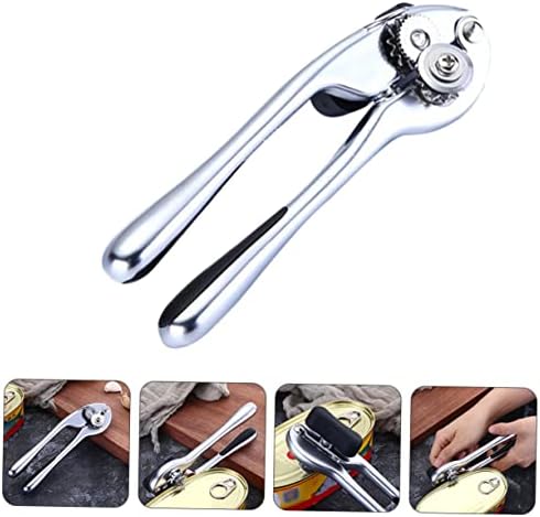 Stainless Steel Manual Can Opener with Silver Finish