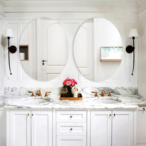Chende 2 Packs 24x36 Bathroom Mirrors with Polished Edges