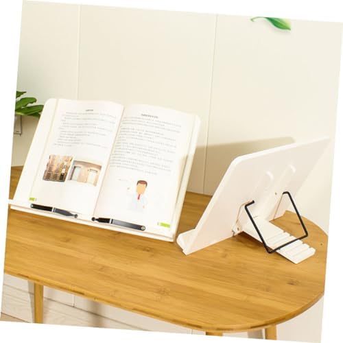 Adjustable Wooden Cookbook Stand for Home Office