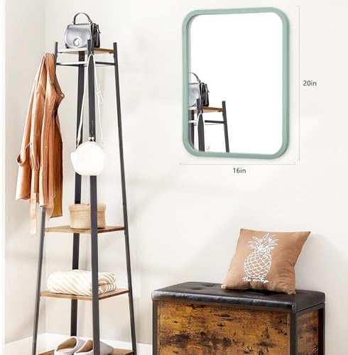 16x20 Inch Light Blue Wall Mounted Mirror
