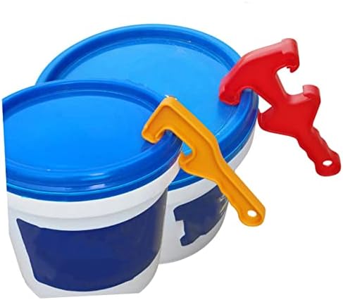 6PCs Plastic Can Lid Opener Organizer with Hooks and Red Mat