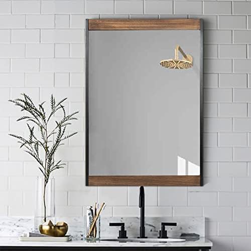 Blue Page Rustic Wall Mirror 20x28 Inch
