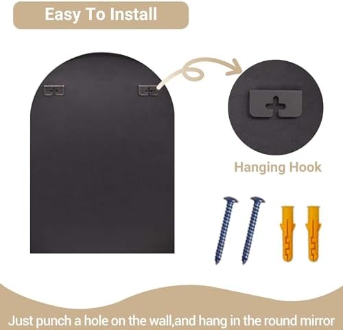 GAOMON Arched Wall Mirror 20x30 Gold Frame