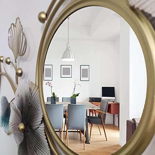 Ginkgo Leaf Metal Wall Mirror 32x19 1