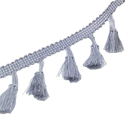 Humboldt Haberdashery Cotton Tassel Fringe Trim 1 34 Wide - White