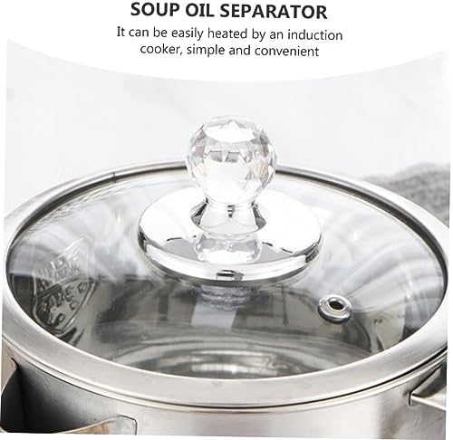 BRIGHTFUFU 1pc Stainless Steel Oil Strainer Pot